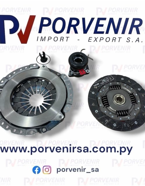 KIT DE EMBRAGUE CHEVROLET MONTANA, AGILE 1.4, FLEX con ACTUADOR (3pcs)