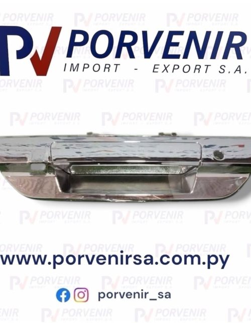 Manija Tapa Trasera Niquelado Revo 15-18 con agujero para llave y cámara